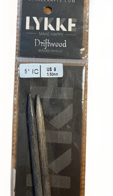 LYKKE 5'' Umber Knitting Needles Interchangeable 5 inch Wooden IC US 9/ 5.50mm