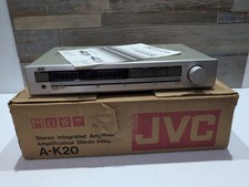 JVC A-K20 Stereo Integrated Amplifier Made in Japan Silver Vintage Phono Working