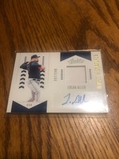 2020 Absolute Baseball Logan Allen Jersey Signatures /149