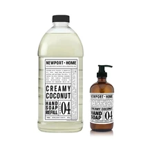Newport Home and Body Company Hand Soap Refill, 2-Pack (Creamy Coconut)