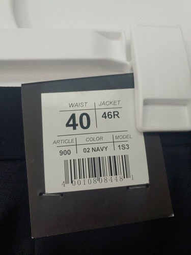 Giorgio Cosani Men's Navy Wool & Cashmere 2 Button Modern Suit 40W, 46R NWT - Picture 12 of 12