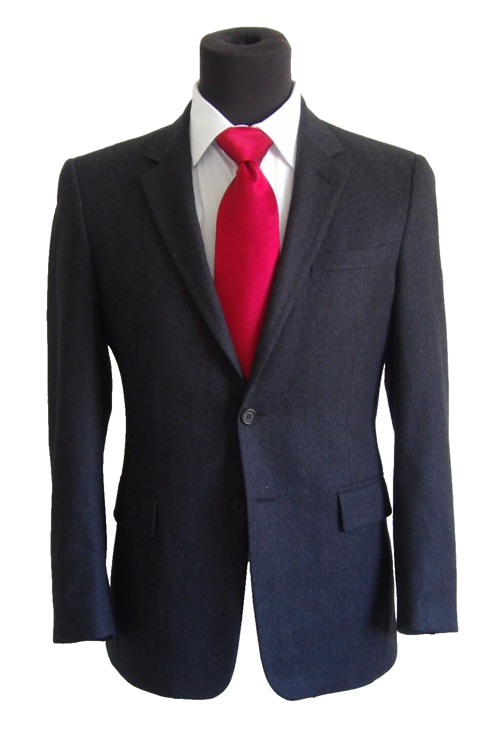 Giacca sportiva PRADA due bottoni centrale sfiato grigio antracite moderna lana ~ 38R