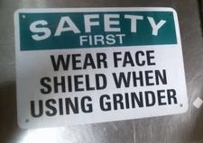 LYLE U7-1268-RA_10X7 Safety Sign, 7 in x 10 in, Reflective Alum. 34RM27