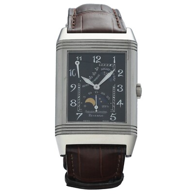 Jaeger-LeCoultre Reverso 270.3.63 18KWG Day Night Moonphase Manual Wrist Watch