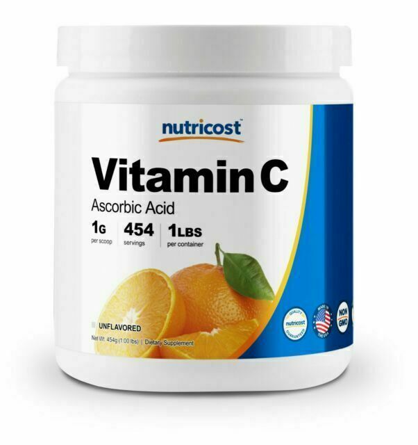 Nutricost Vitamin C Pure Ascorbic Acid Powder