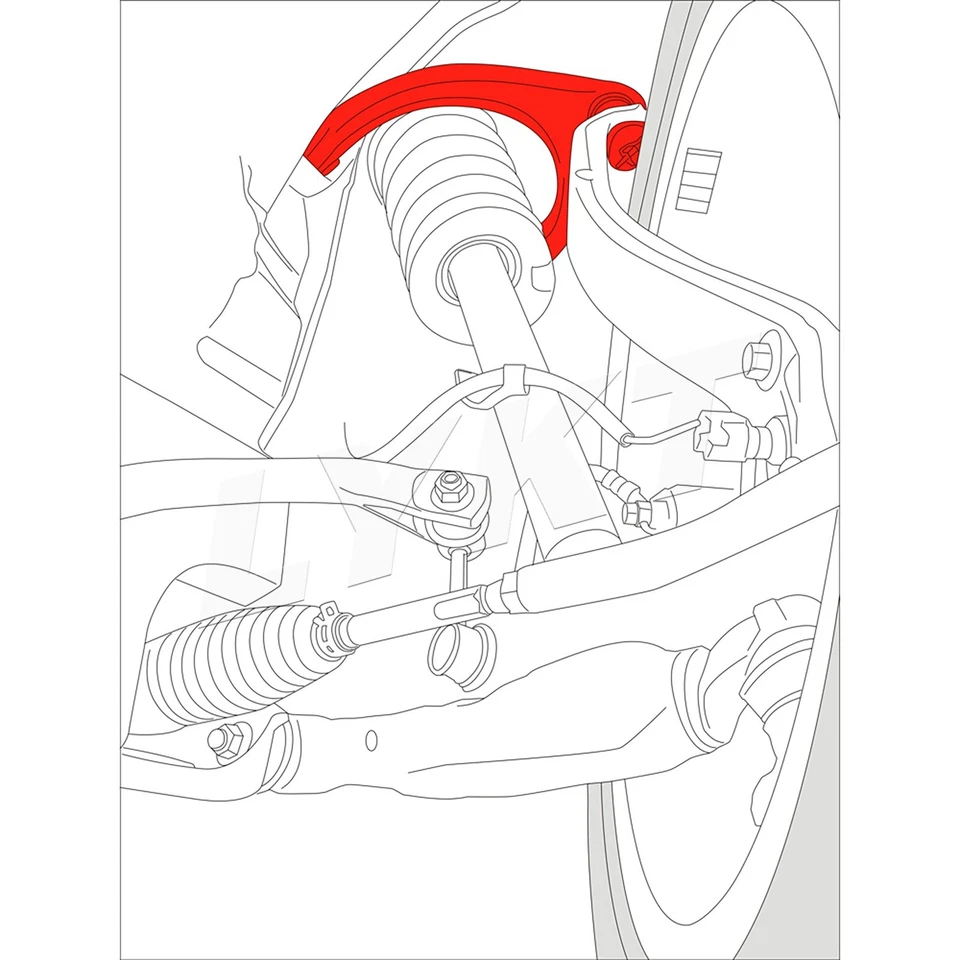 LYKT 2pcs Front Adjustable Camber arms Kit for Lexus/200t/250/300/350 IS F 08-14 - Image 2 of 4