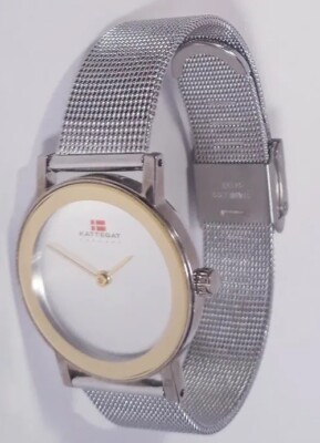 Women Skagen Kattegat Watch Kd26sgs Silver Mesh Band Steel