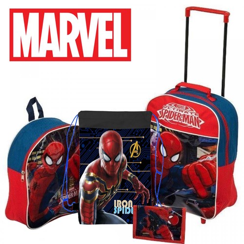 Marvel Spiderman Travel Luggage Trolley Bag Backpack Wallet Swim Bag Shoe  Bag | eBay