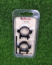 Burris Zee Rings, 1" Low Scope Rings, Weaver, Gloss Black Steel - 420080