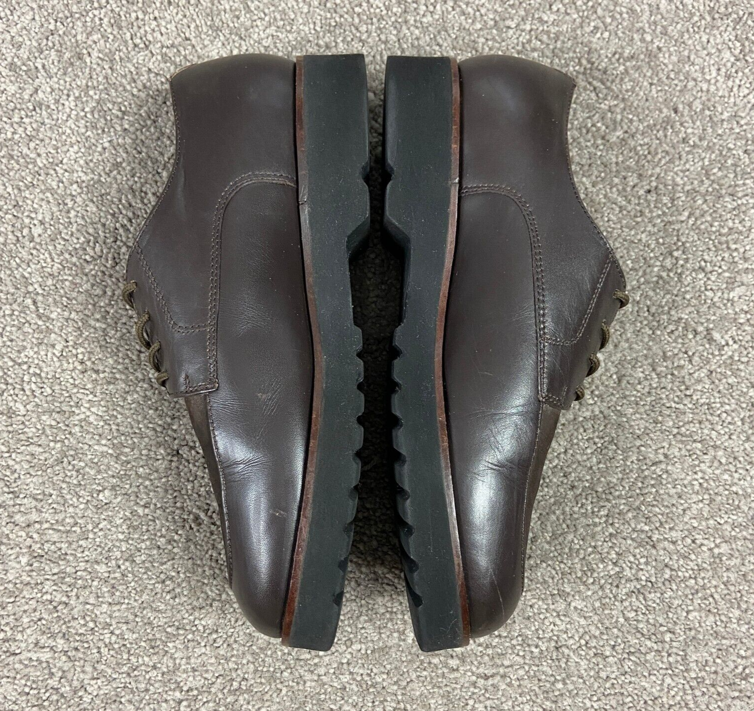 SAOLA Scarpe derby LL Bean Lug suola pelle marrone donna taglia 7 5 made in Portugal