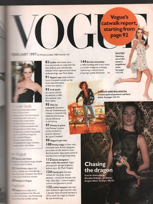 Vogue British UK Magazine February 1997 Kate Moss Juergen Teller