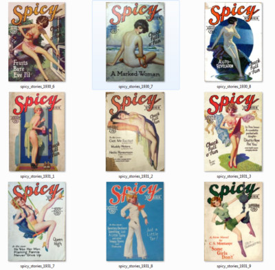 Spicy Stories Magazine Covers Saucy Racy Naughty Sexy - 116 Images on DVD
