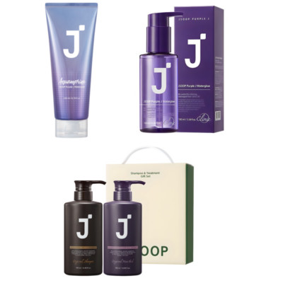J' SOOP Purple Professional Silk Keratin Protein Shampoo & Treatment Set Ampoule