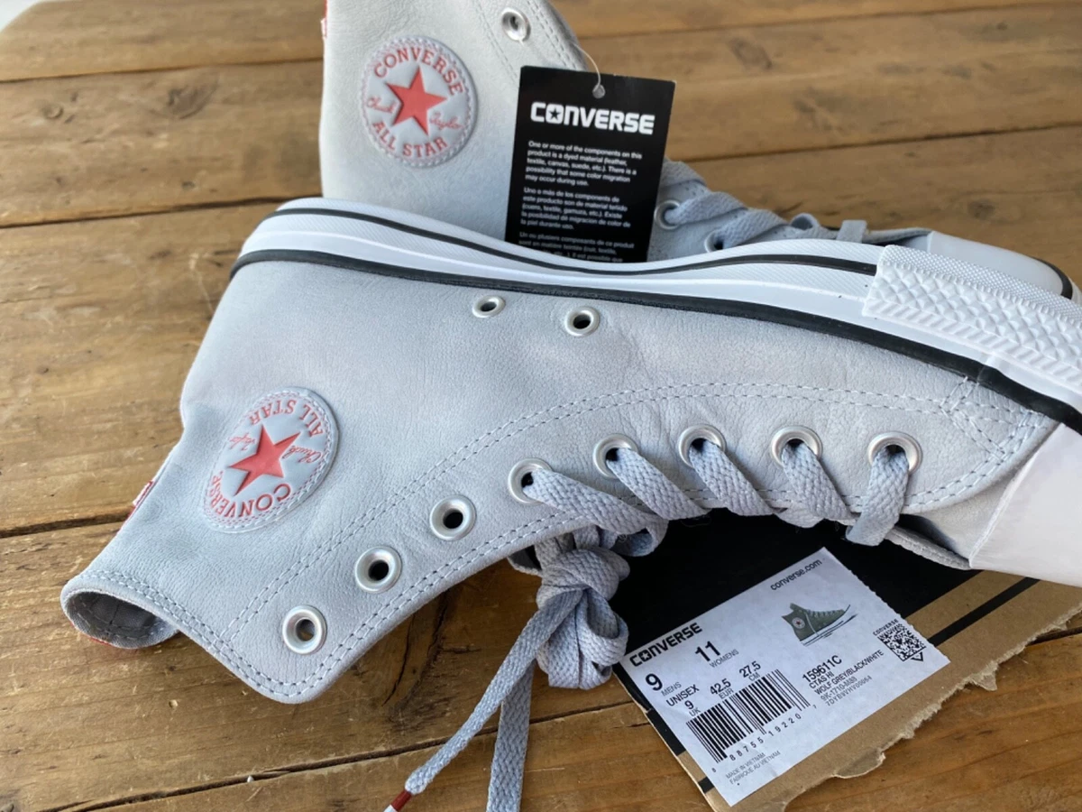 Light grey converse high tops hotsell