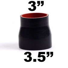 3" ID - 3.5" ID Straight Silicone Hose Reducer Turbo Coupler 76mm-89 mm