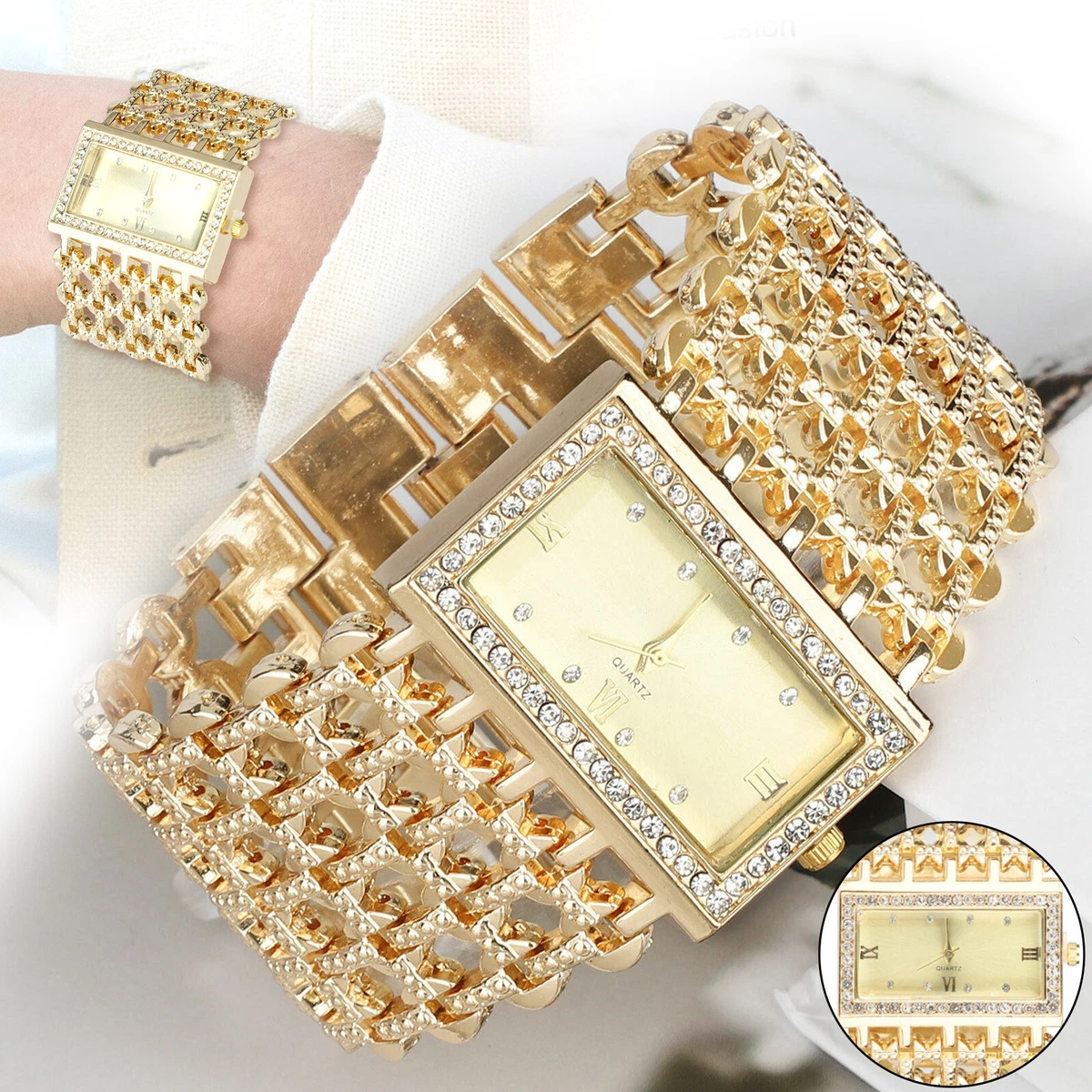 Louis Phillipe Women's Bangle Watch. Gold & Silver coloured. Plz see  description