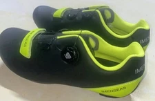 IMENSEAS Size 8  Men Cycling Shoes Road Bike Riding Spinning Black Yellow