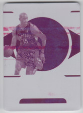 2021-22 National Treasures Vince Carter Treasured Tag Autographs Plate 1/1