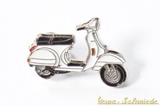 VESPA Emaille Pin "PX" - Weiß - Retro Anstecker Roller Lusso 80 125 150 200