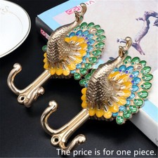 Peacock Coat Hooks Wall Hooks Coat Hangers Gold Silver Copper Bronze Bathroom To