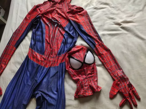 The Amazing Spiderman 2 Jumpsuit Spider-man Cosplay Costume Halloween Suit - Picture 1 of 12