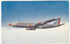 Postcard American Airlines AA, Jet 707, Airplane in Flight Posted 1959