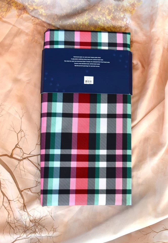 Funda Asiento Coche Mascota Cuadros NUEVA Vera Bradley 55.5" W 55" H Foto 2 de 4