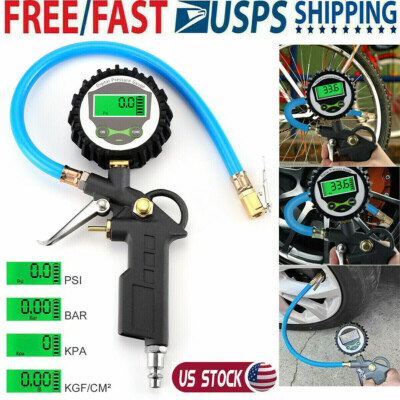 #ad Digital Tire 250 PSI Inflator with Pressure Gauge Air Chuck for Truck Car Bike $13.99