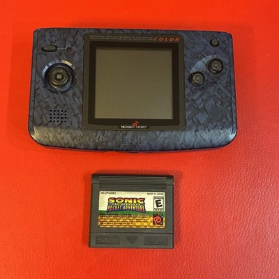 Neo Geo Pocket Color Handheld Console w/ Sonic The Hedgehog Pocket Adventure