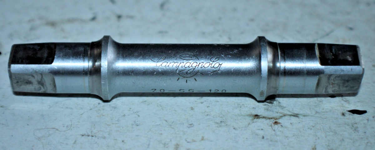Campagnolo ボトムブラケット 70-SS Campagnolo Bottom Bracket Axle 70-SS-120 Z Silvern ISO Square