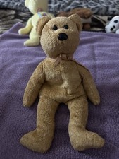 Ty Beanie Babies Cashew Retired Original Brown Plush Bear 3-7 Years Ages 3-4 4-7