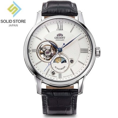 ORIENT CLASSIC SUN＆MOON RN-AS0003S Mechanical Automatic Watch White Dial 42mm