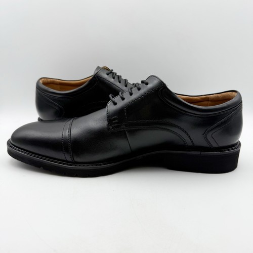 Rockport Mens Findlay Lace up Wing Tip Dress Shoes US 11 XWIDE Black Leather NIB - Picture 8 of 13