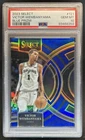 2023-24 Panini Select Victor Wembanyama RC Blue Prizm Premier Level #121 PSA 10
