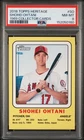 2018 Topps Heritage High Number - 1969 Collector Cards Shohei Ohtani PSA 8!!