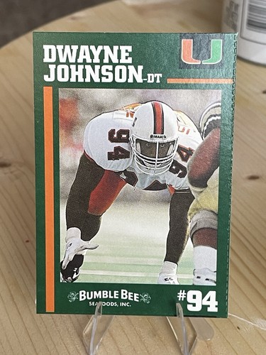 1994 Bumble Bee Dwayne Johnson, The Rock, Rookie Card🔥