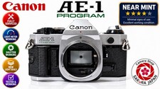 Canon AE-1 Program Silver Film Camera Body Only Serviced Tested Fully Working