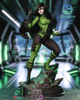Sexy Shego Kim Possible Statue Anime Villainous Green Fire Figure Pre Order