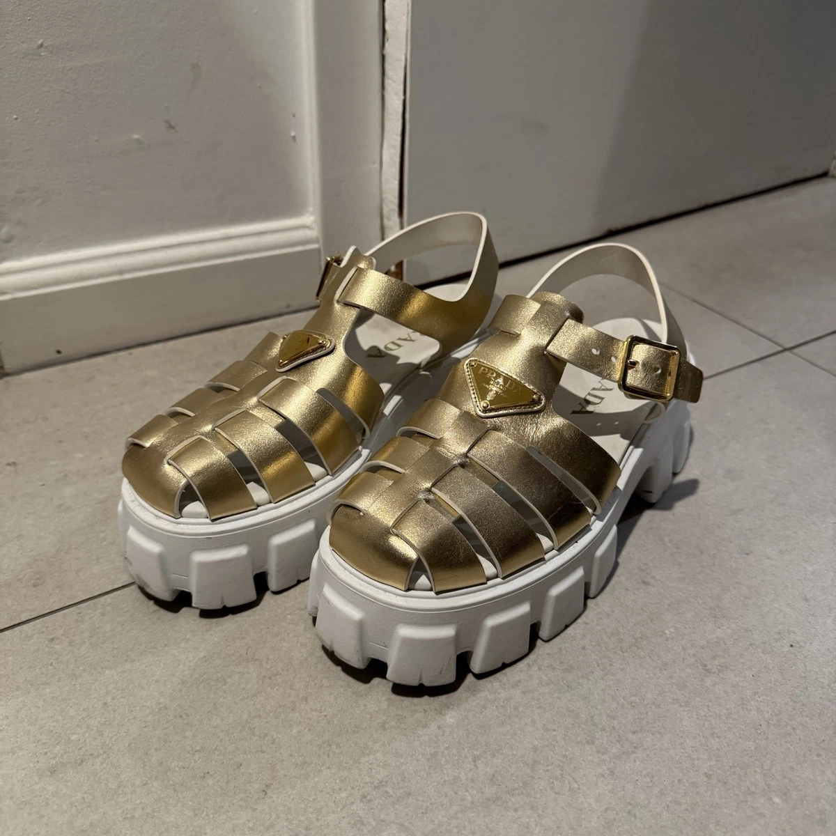 PRADA Strappy Sandals for Women for sale | eBay