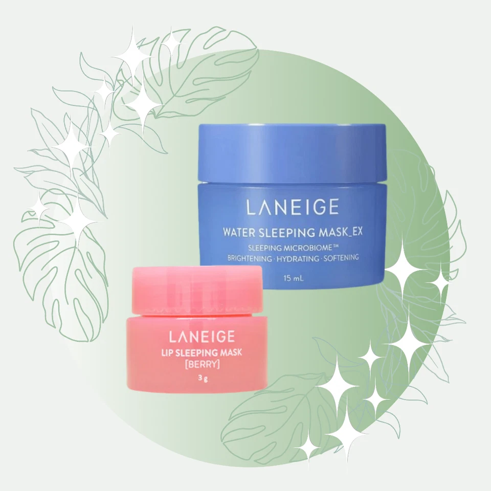 LANEIGE Water Sleeping Mask EX Mini 15ml + LANEIGE Lip Sleeping Mask Mini Berry
