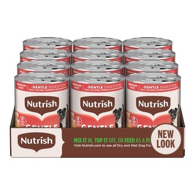 Gentle Digestion Premium Paté Wet Dog Food Real Chicken Pumpkin & Salmon Recipe