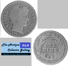 Antique 1914 D⌛US Denver Mint Silver Barber Dime🪙Antique🪙