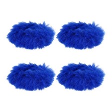 Furry Microphone Windscreen Mic Cover Windshield Blue 4 Pack