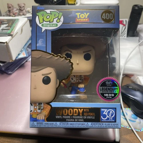Woody With Red Pencil Toy Story Funko Pop 400 Digital Legendary LE 1839 Pcs