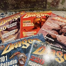Dragon Magazine collection of 5 from 1998