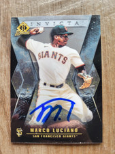 Marco Luciano Signed 2021 Bowman Chrome Invicta Baseball Card #BI-18 Giants