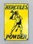 VINTAGE HERCULES POWDER PAINTS 9x6" OIL PORCELAIN GAS SERVICE GASOLINE SIGS