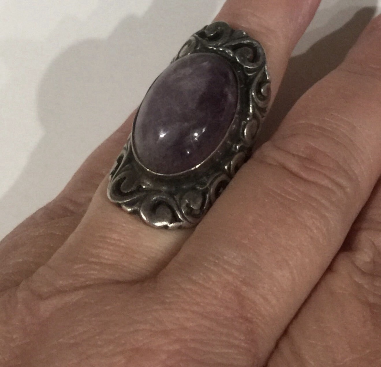 Sterling Silver Ring Intricate Scroll Taxco Mexic… - image 7