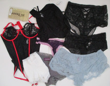 Adore Me Lace Panty Boyshort Panty Thong Tank Top Bustier Corset Medium 9piece 