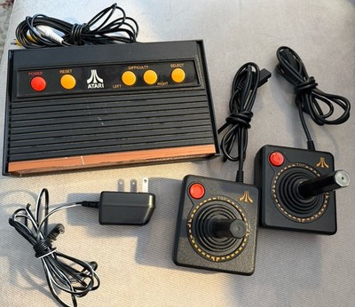 Atari Flashback 2 Classic Game Console Bundle with 2 Joysticks & Power Adapter